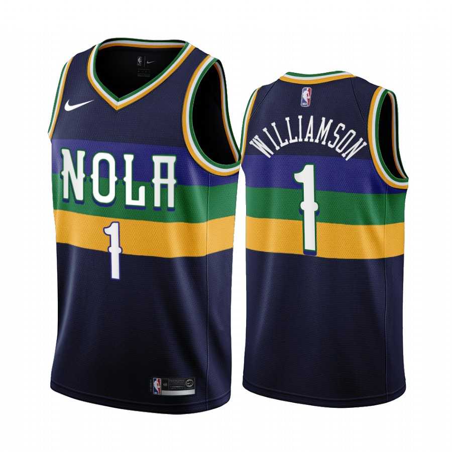 Men New Orleans Pelicans #1 Zion Williamson 2022-23 City Edition Navy Jersey,We sell and wholesale Men New Orleans Pelicans #1 Zion Williamson 2022-23 City Edition Navy Jersey on line form chian!
